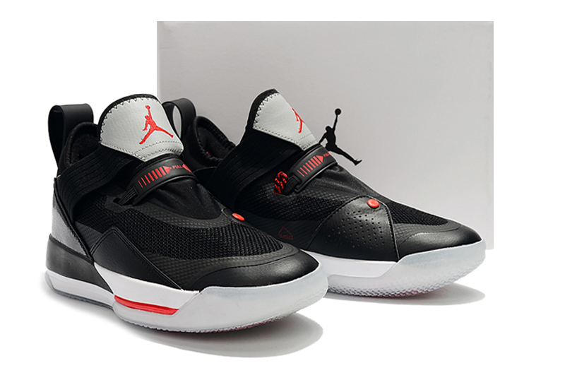 Air Jordan 33 Low Black Red White Shoes